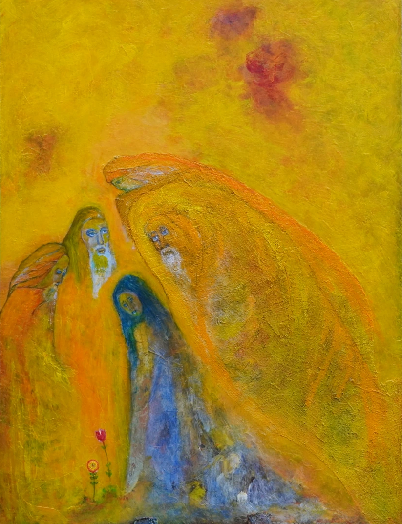 La naissance d’une fleur - peinture d'Alberto Von Fach